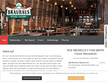 Tablet Screenshot of brauhaus-jacobi.de